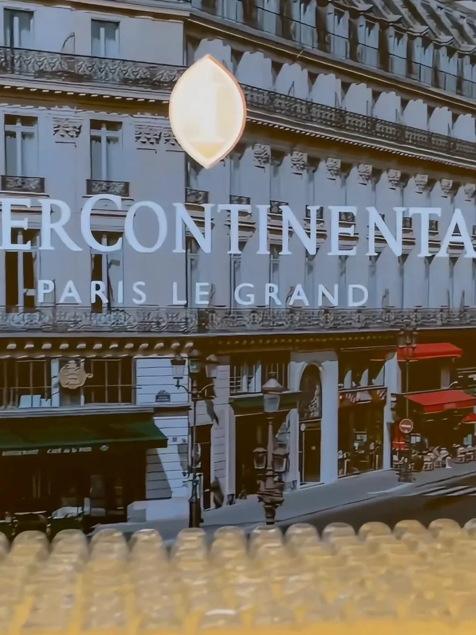 Façade de l’InterContinental Paris Le Grand, cocktail d’entreprise de 100 invités